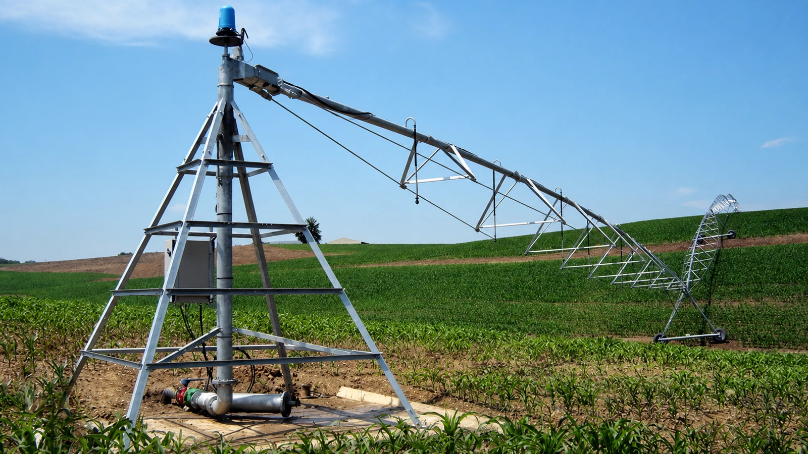 Riego agrícola en operación